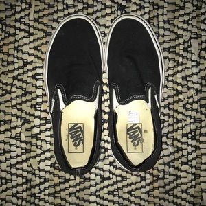 Black slip on vans